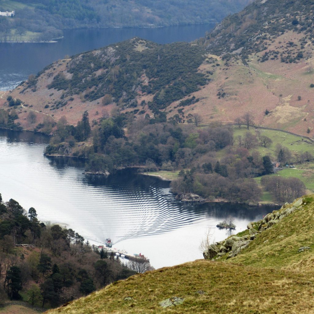 View over Ullswater on a walk from Patterdale